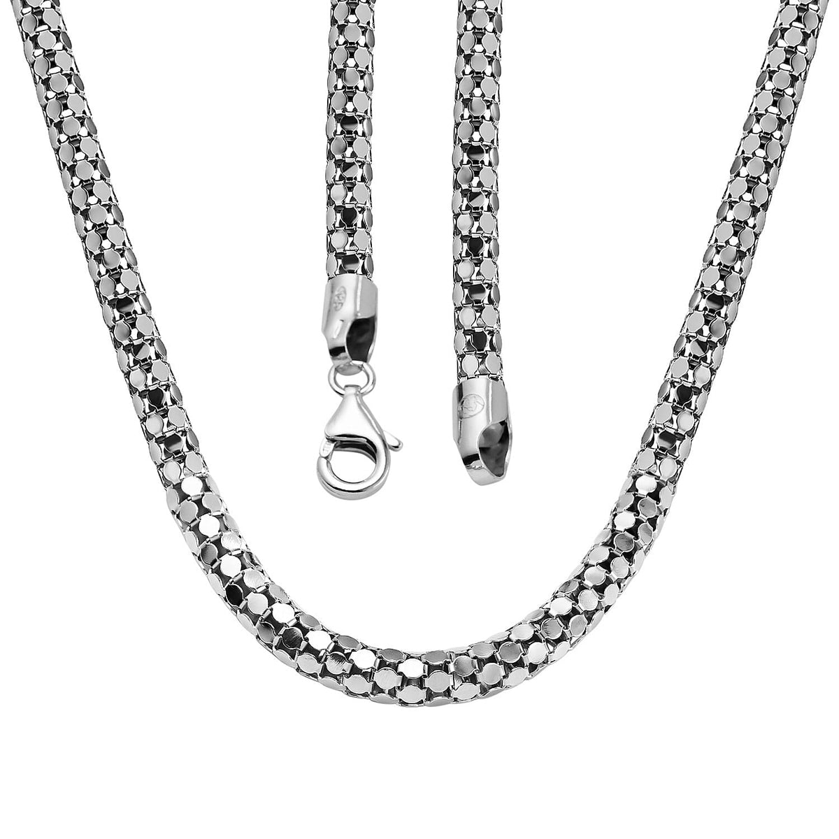 Sterling Silver Oversized Popcorn Necklace (Size - 22), Silver Wt. 21.59 Gms 7385755 3