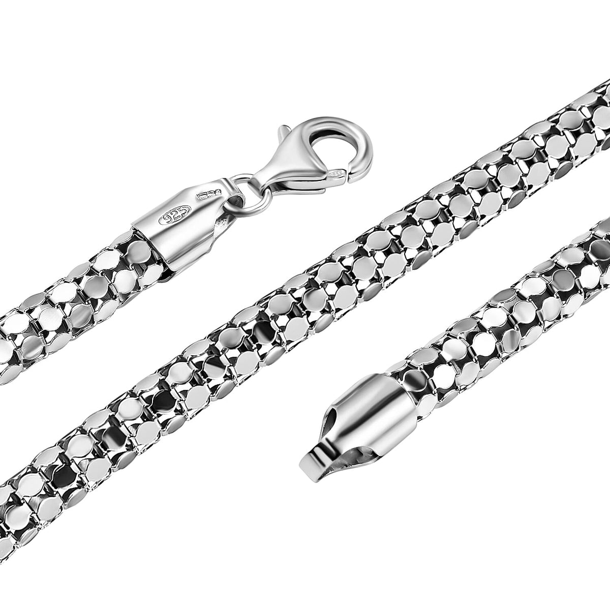 Sterling Silver Oversized Popcorn Necklace (Size - 22), Silver Wt. 21.59 Gms 7385755 4