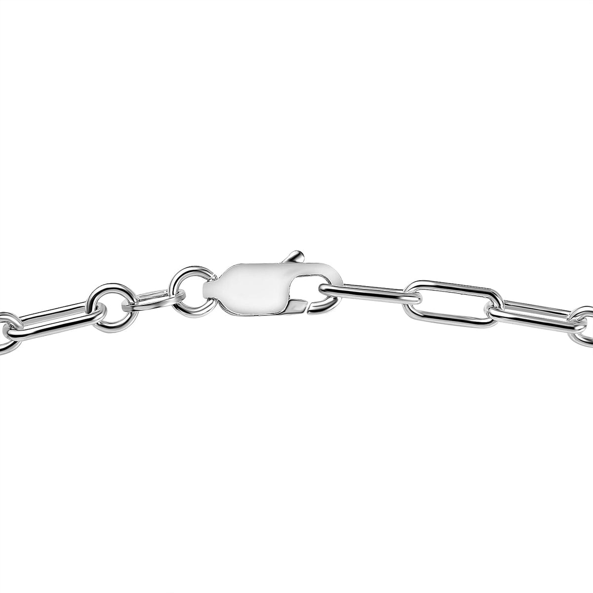 Hatton Garden Closeout Sterling Silver Paper Clip Necklace (Size - 32), Silver Wt. 16.3 Gms 7709684 3