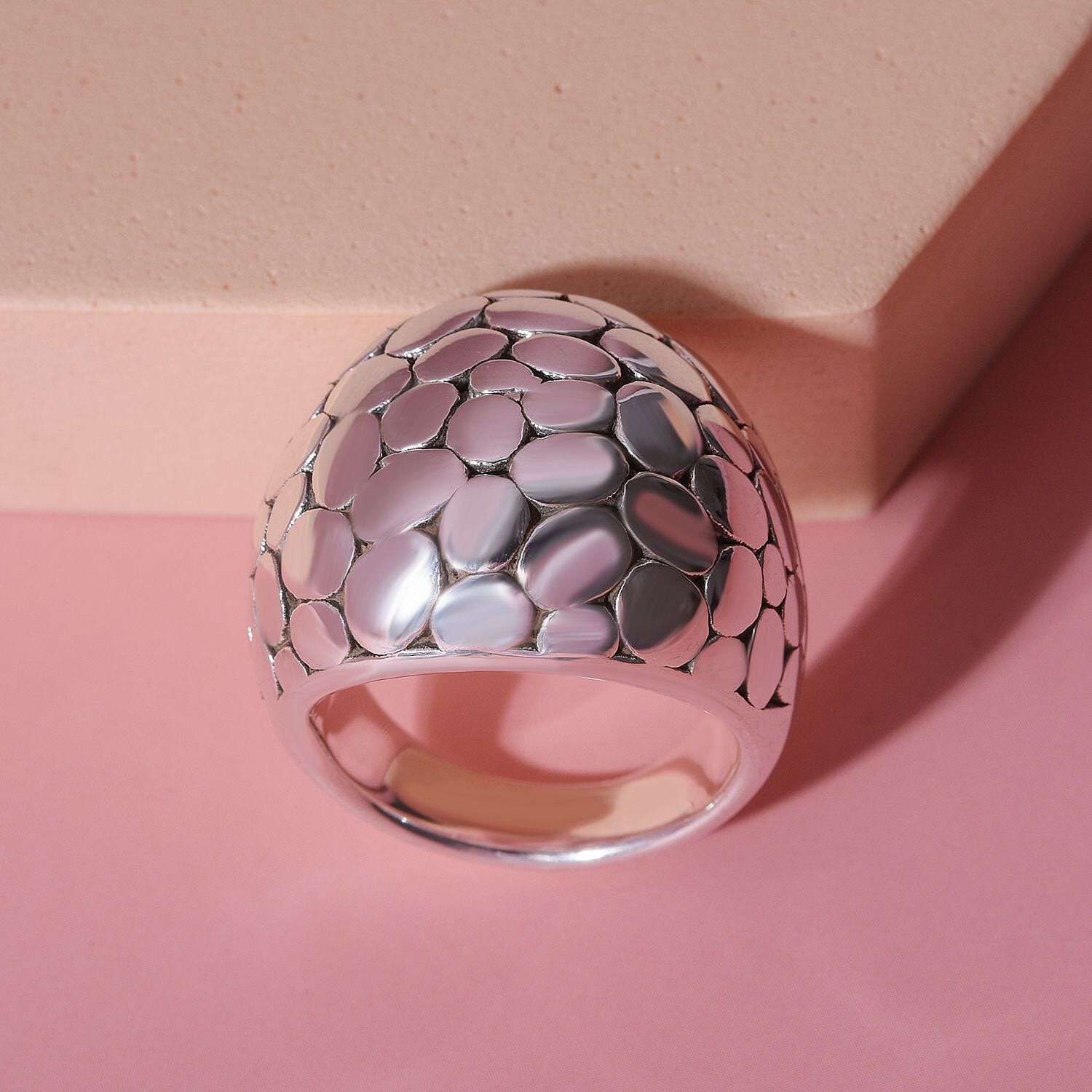 Sterling Silver Pebble Ring 7309185 1