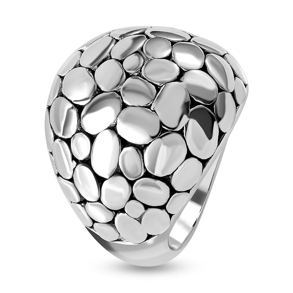 Sterling Silver Pebble Ring 7309185 3