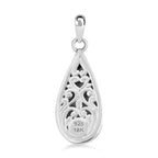 Royal Bali Collection - 18K Yellow Gold and Sterling Silver Teardrop Pendant