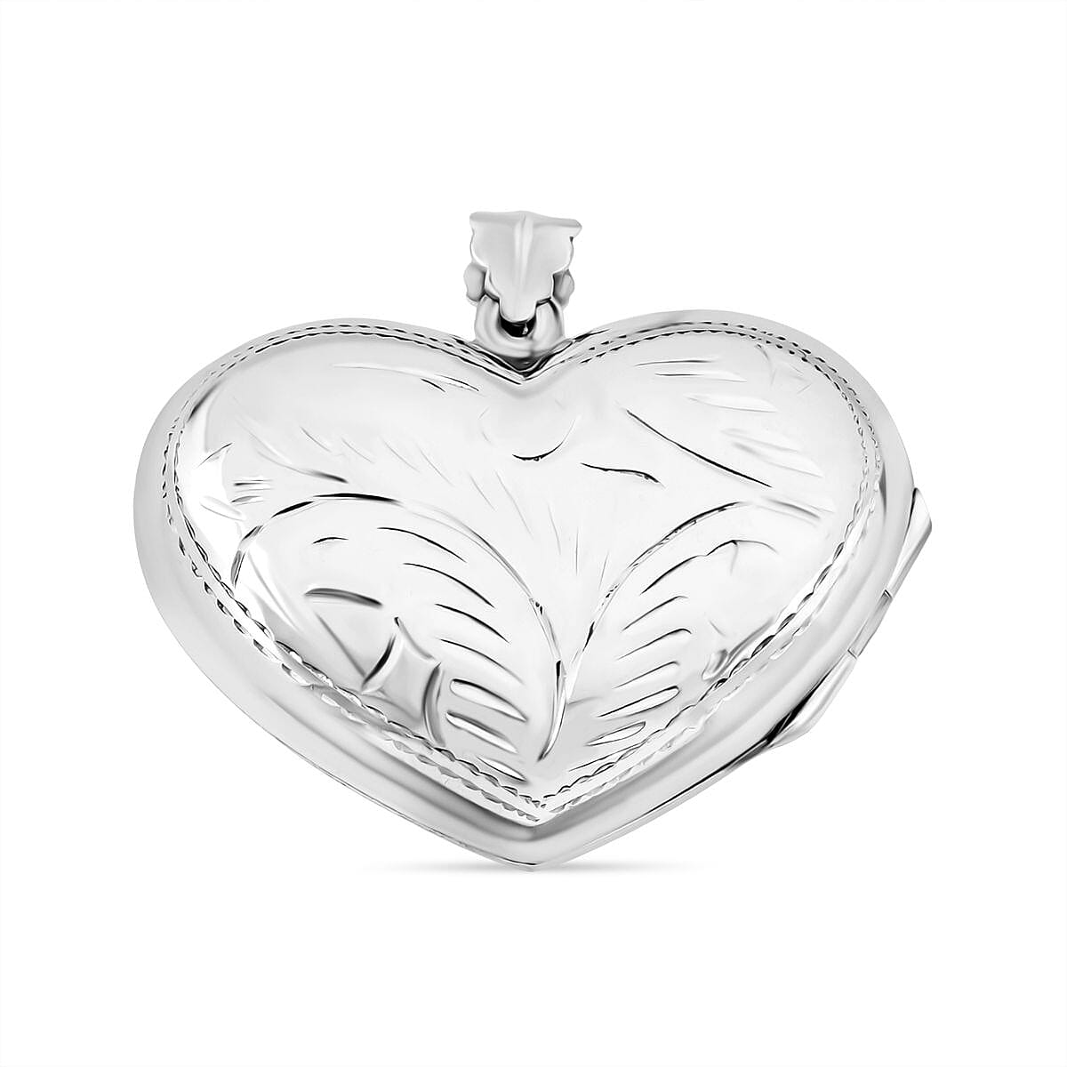 Treasure Of Siam - Sterling Silver Openable Heart Locket Pendant 8194345 0