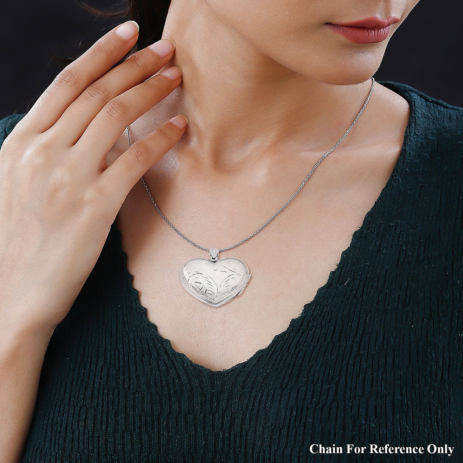 Treasure Of Siam - Sterling Silver Openable Heart Locket Pendant 8194345 1