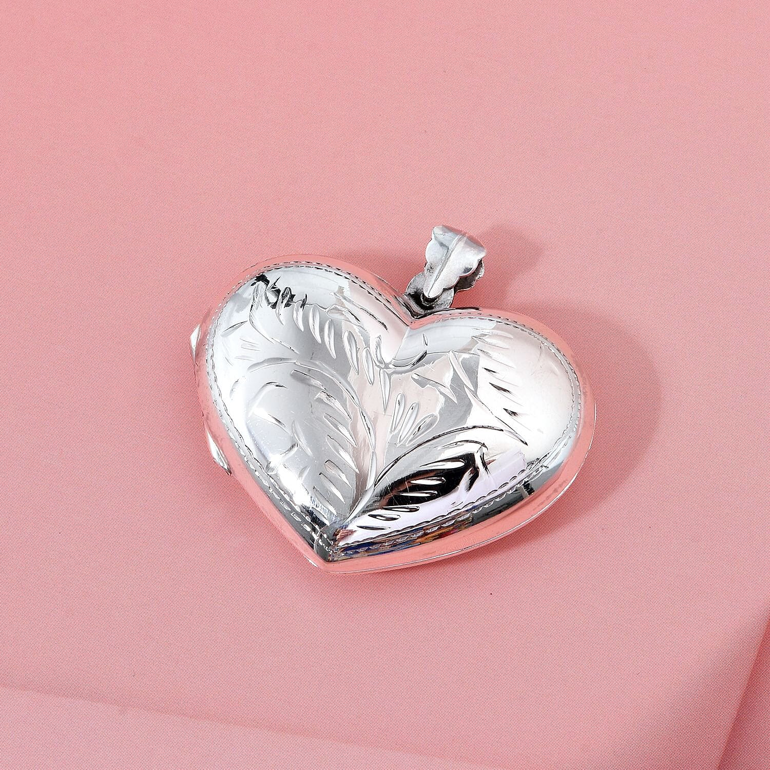 Treasure Of Siam - Sterling Silver Openable Heart Locket Pendant 8194345 2