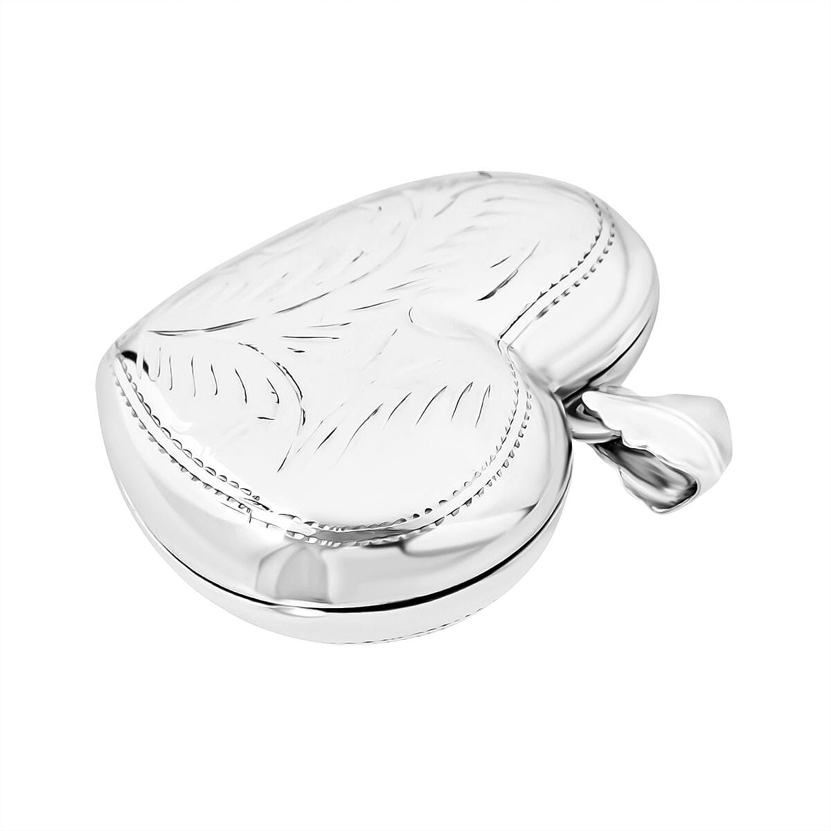 Treasure Of Siam - Sterling Silver Openable Heart Locket Pendant 8194345 3