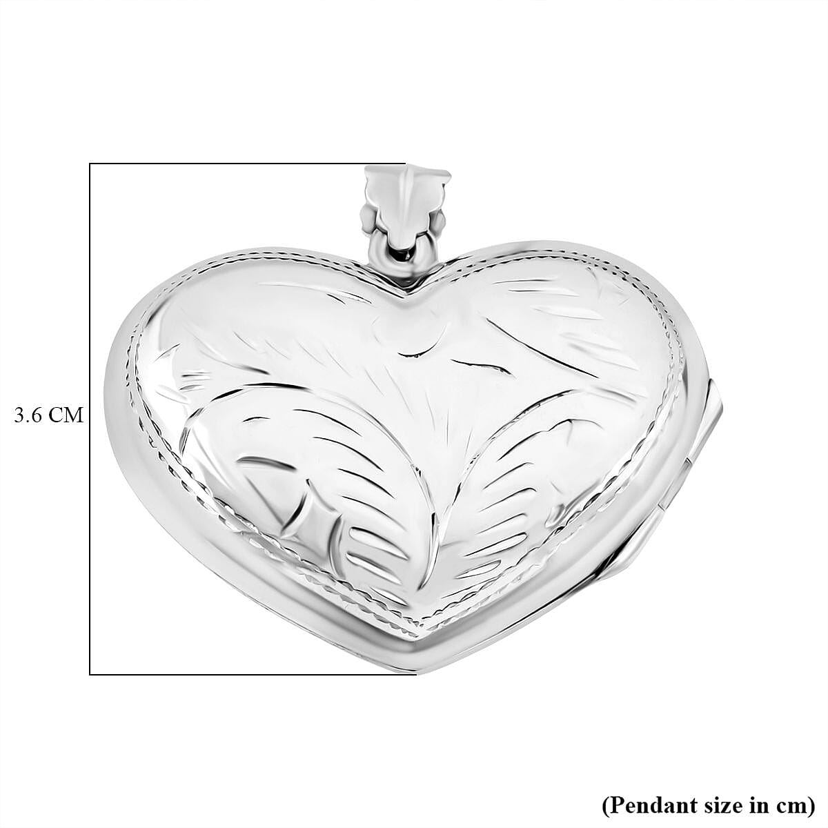 Treasure Of Siam - Sterling Silver Openable Heart Locket Pendant 8194345 5