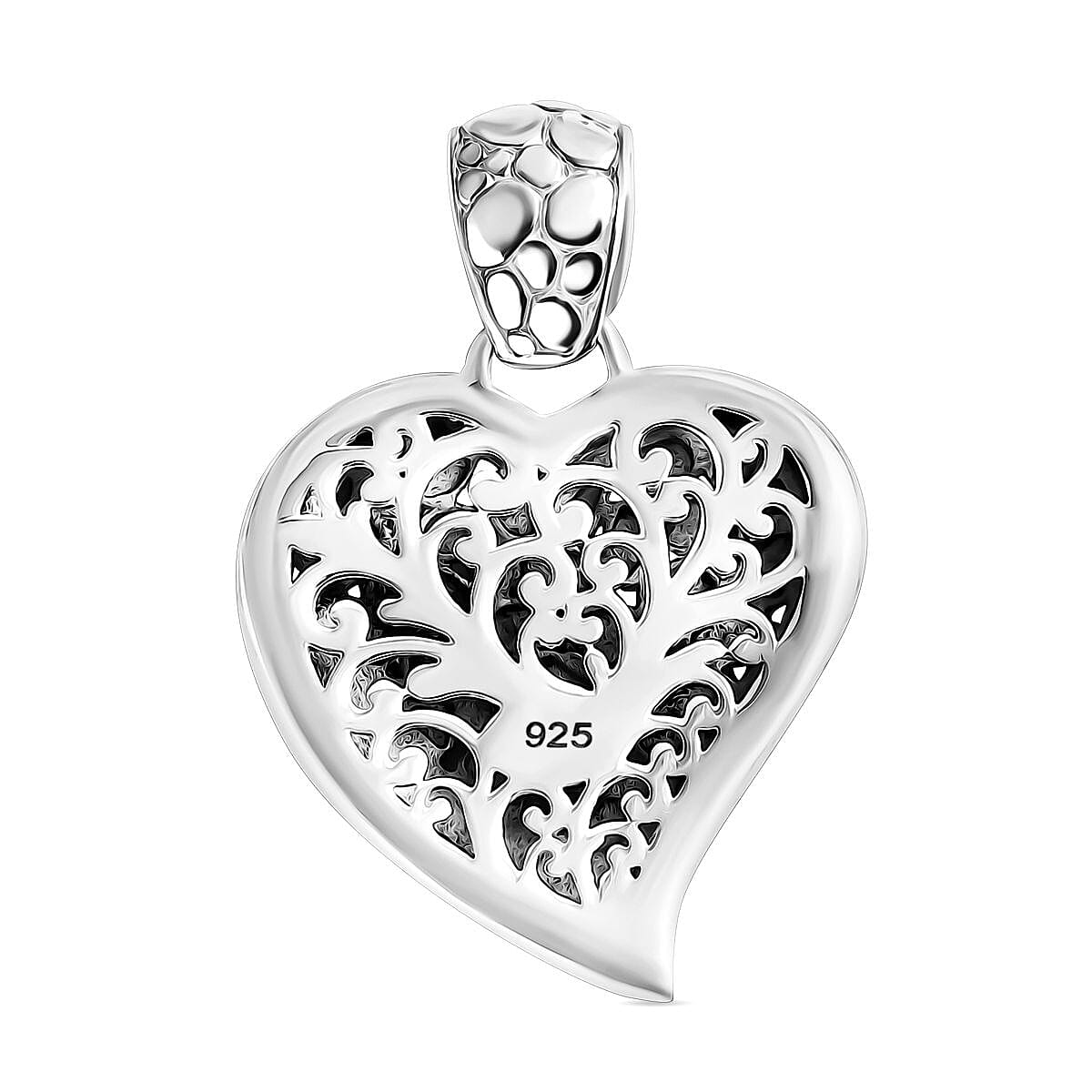Royal Bali Collection Sterling Silver Heart Pendant 8055586 4