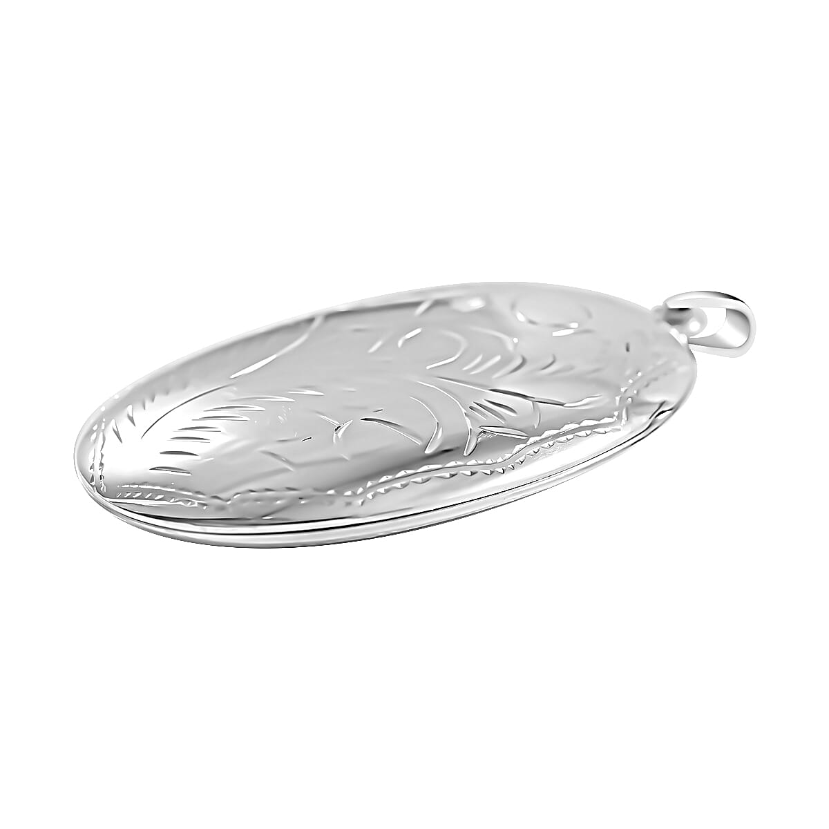 JCK Vegas Closeout - Sterling Silver Vine Embossed Pendant,  Silver Wt. 14.70 Gms 7801541 3