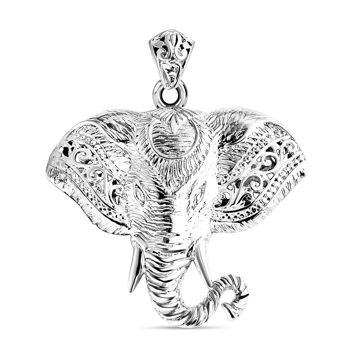 Royal Bali Sterling Silver Sumatran Elephant Pendant,  Silver Wt. 15.90 Gms 8055594 0