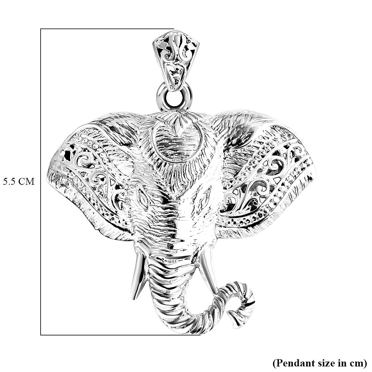 Royal Bali Sterling Silver Sumatran Elephant Pendant,  Silver Wt. 15.90 Gms 8055594 5