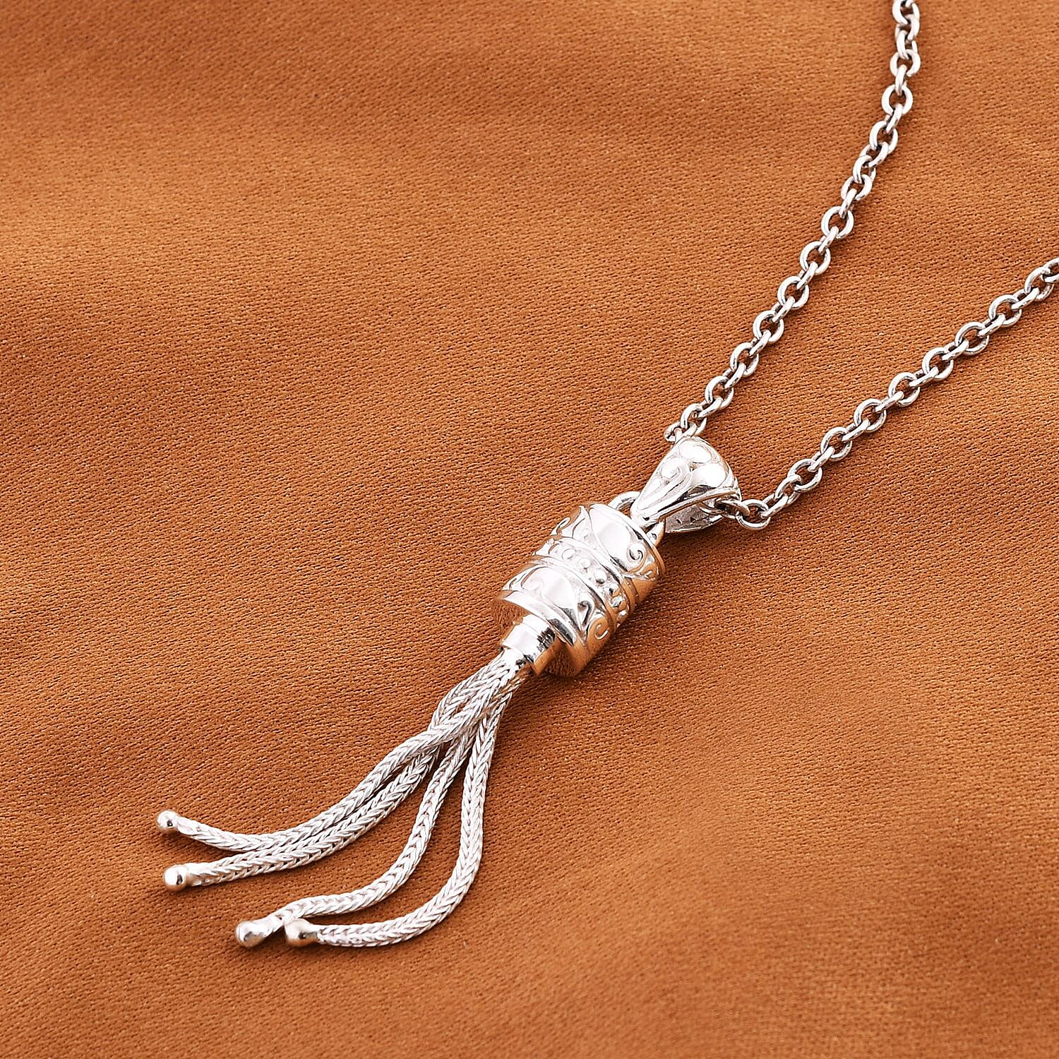 Royal Bali Collection - Sterling Silver Tassel Pendant 7652013 2