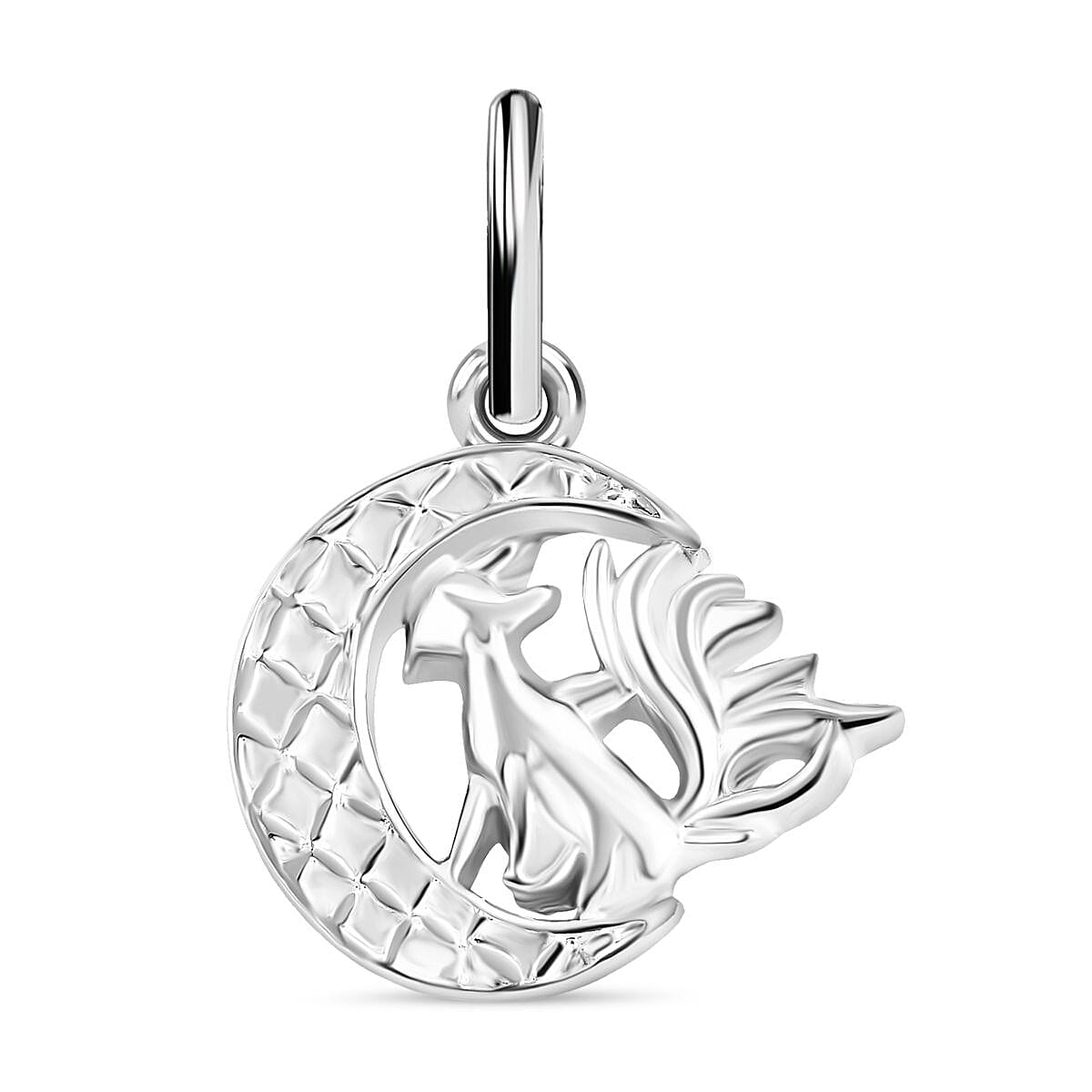 Sterling Silver Kitsune Pendant 7844472 0