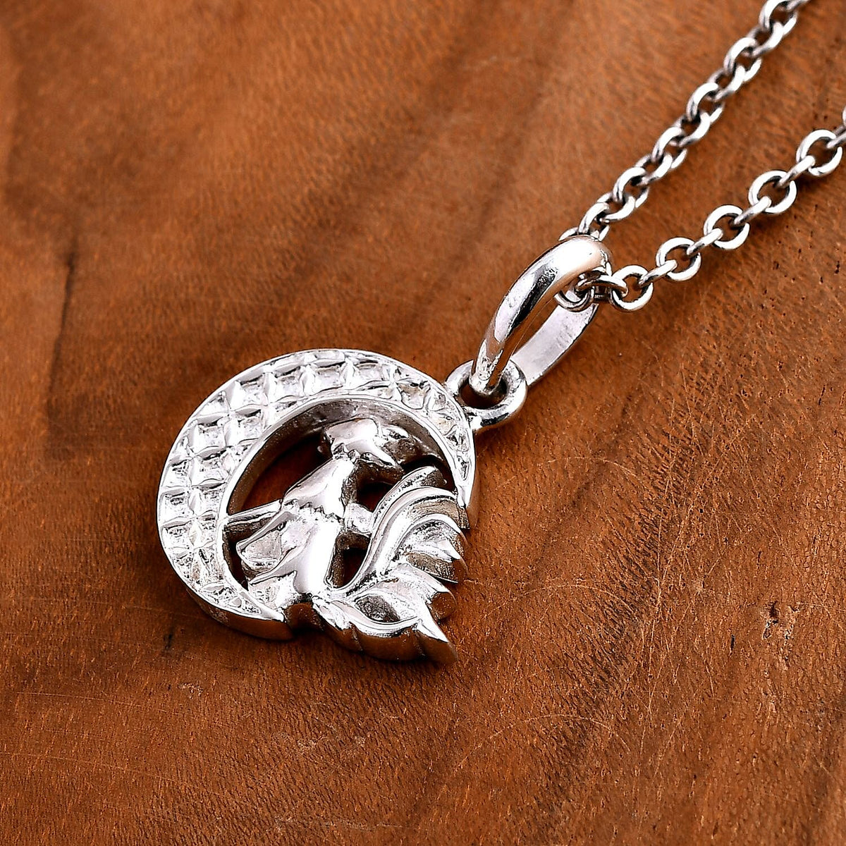Sterling Silver Kitsune Pendant 7844472 2