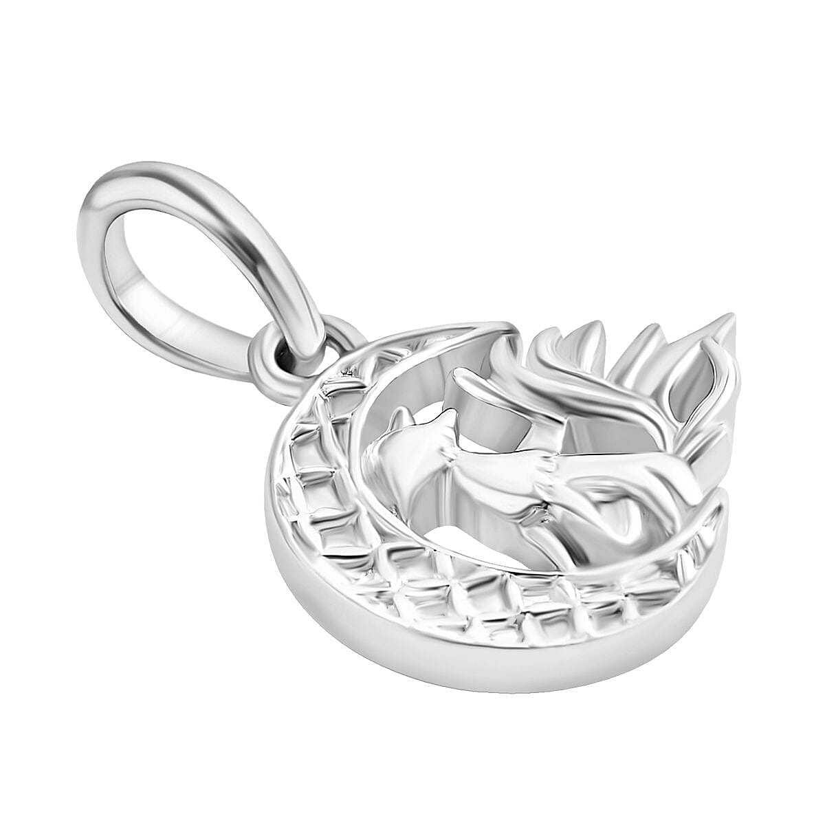 Sterling Silver Kitsune Pendant 7844472 4
