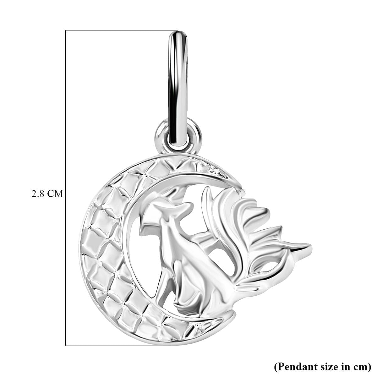 Sterling Silver Kitsune Pendant 7844472 6