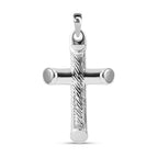 Sterling Silver Cross Pendant with Clasp, Silver Wt. 6.50 Gms.