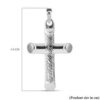 Sterling Silver Cross Pendant with Clasp, Silver Wt. 6.50 Gms.