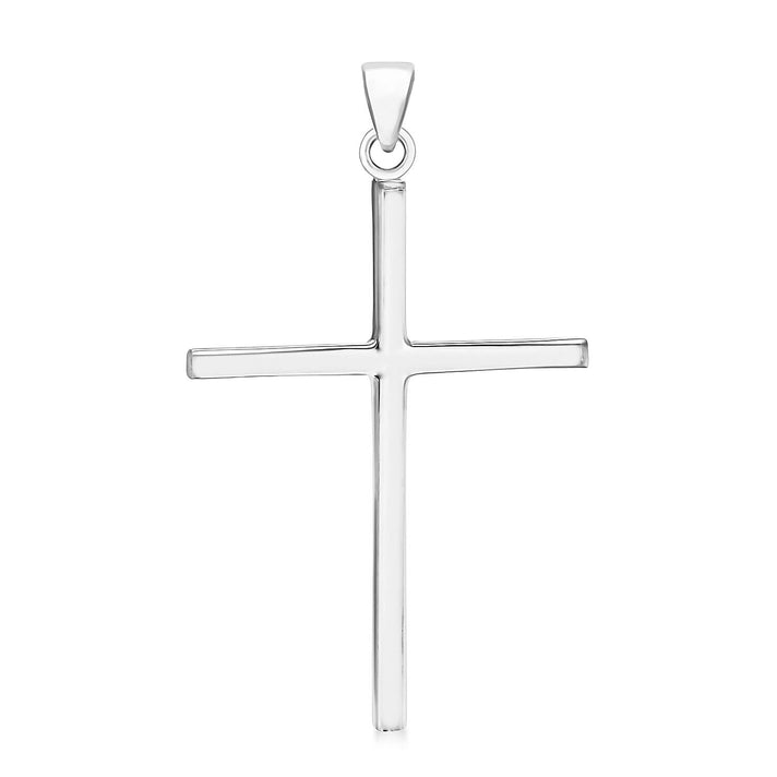 Sterling Silver 37mm x 59mm Large Cross Pendant 7318067 1