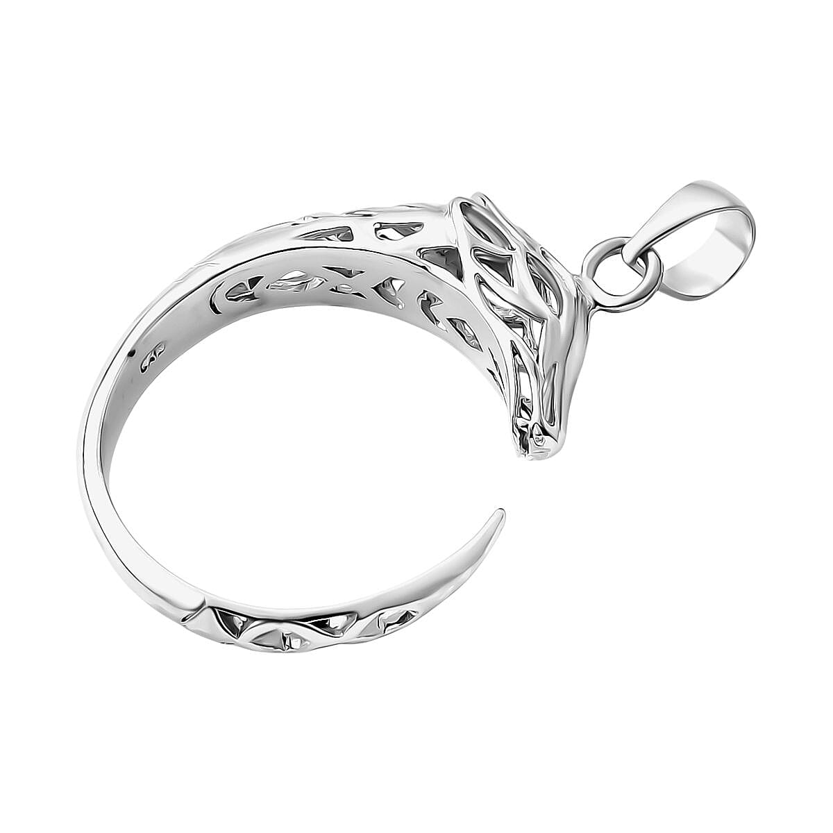 Royal Bali Collection Handmade Sterling Silver Dragon Pendant 8055636 3