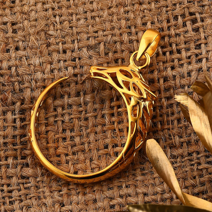 Royal Bali Collection Handmade Dragon Pendant in 22K Vermeil Yellow Gold Over Sterling Silver 8055870 2