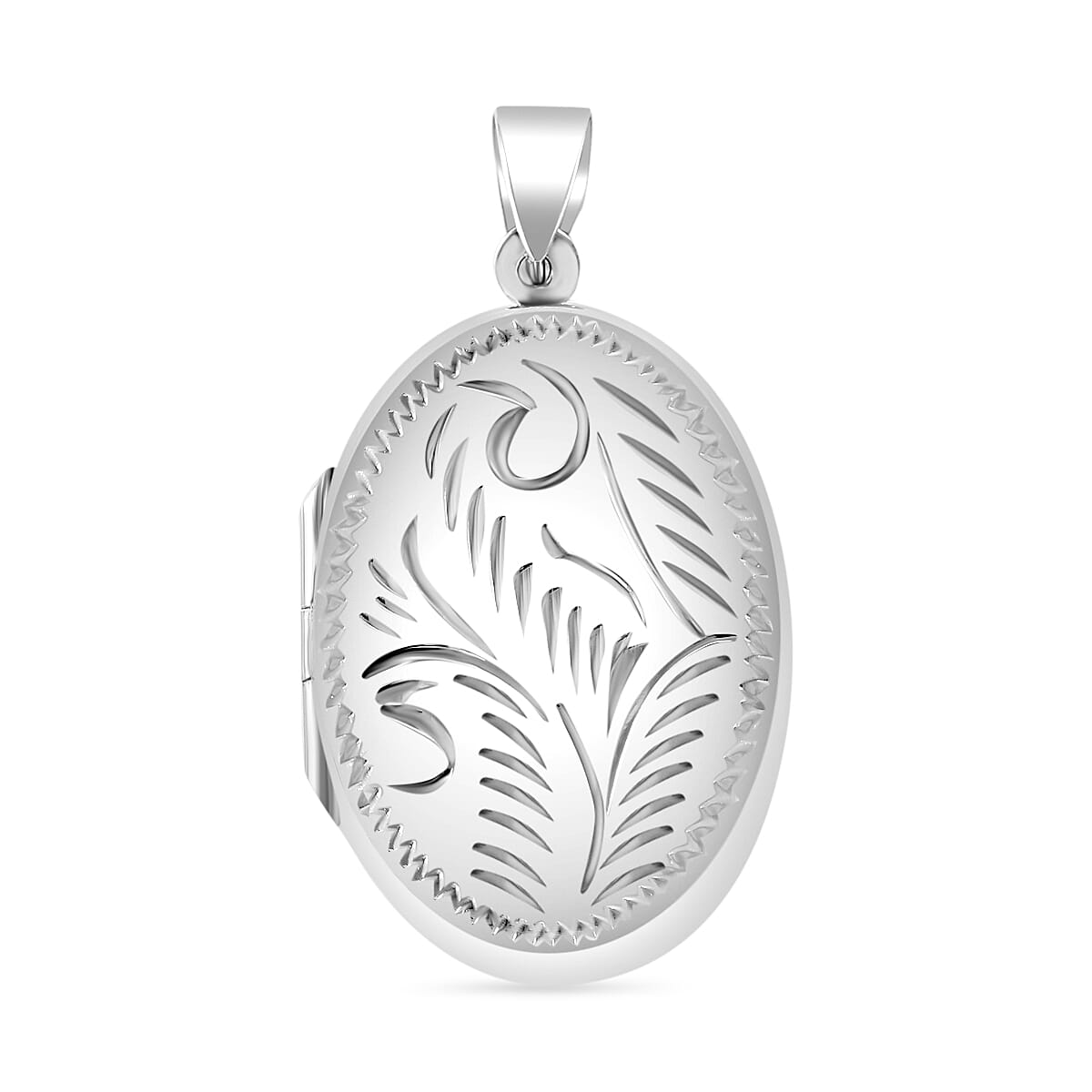 Thai Silver Victorian Floral Openable Locket Pendant 7815104 0