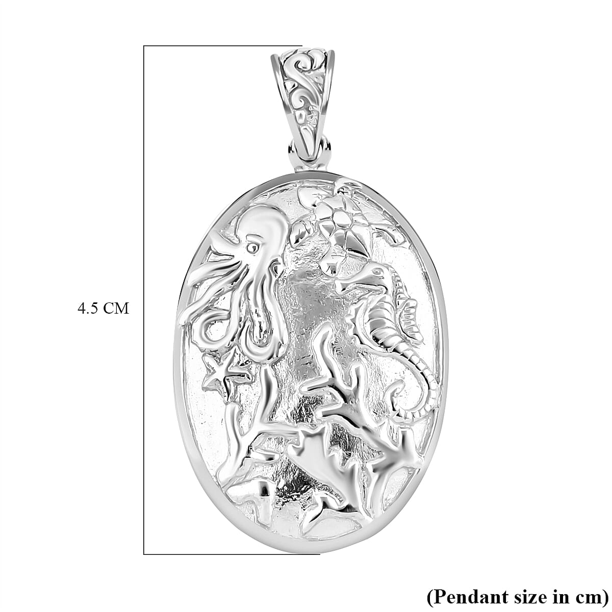 Sterling Silver Sealife Pendant,  Silver Wt. 7 Gms 7748392 6