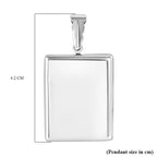 Thai Silver Square Locket Pendant, Silver wt. 8.30 Gms.