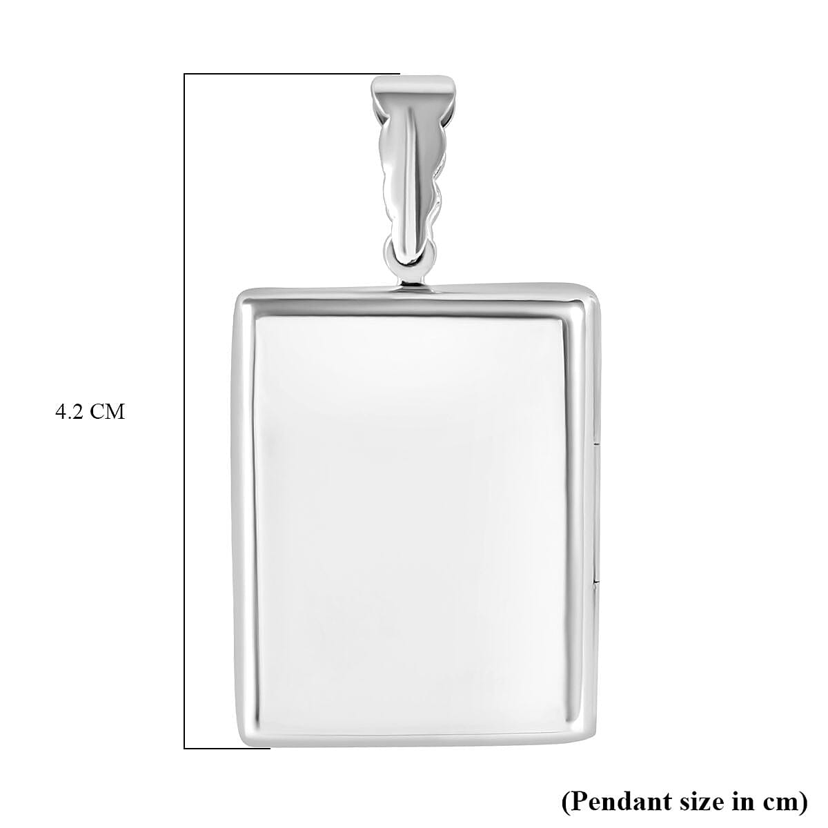 Thai Silver Square Openable Locket Pendant 7815124 5