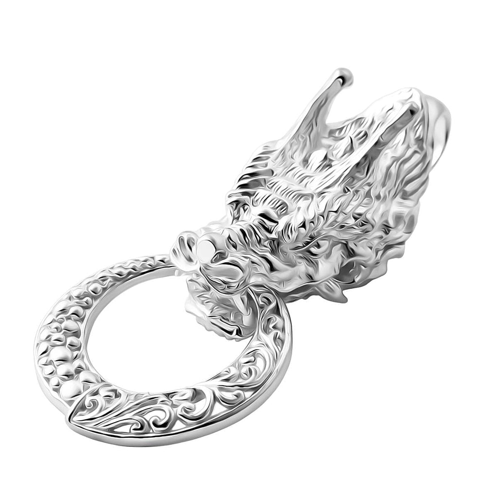 Royal Bali Collection - Sterling Silver Dragon Pendant, Silver Wt. 8.51 Gms