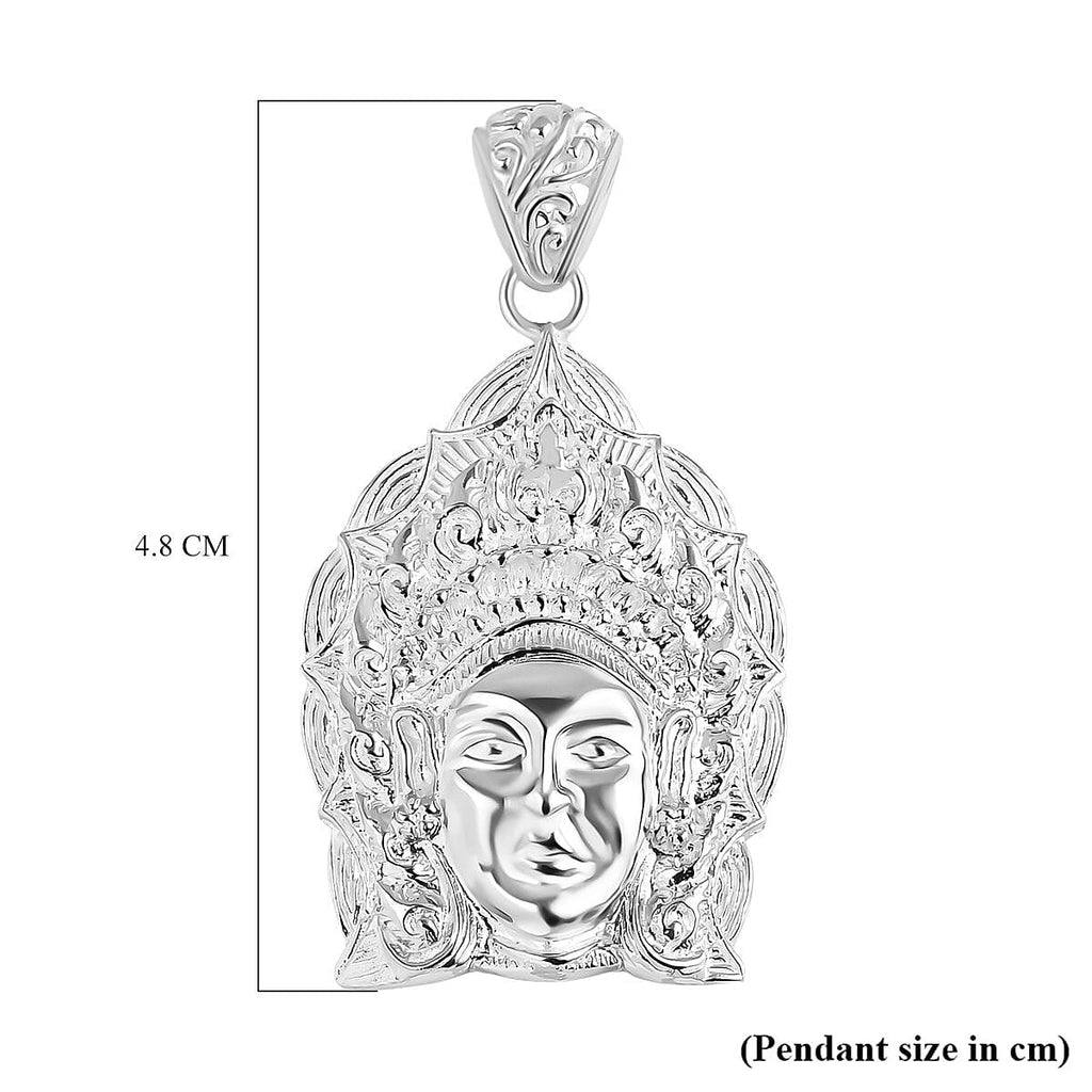 Royal Bali Collection - Sterling Silver Goddess Pendant, Silver Wt. 9.70 Gms.