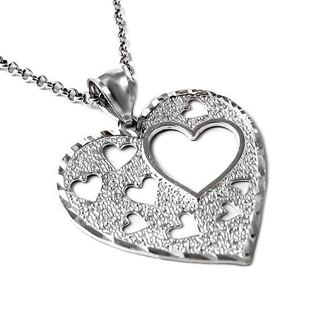 Sterling Silver Heart Pendant with Chain (Size -18 ) 7489089 0