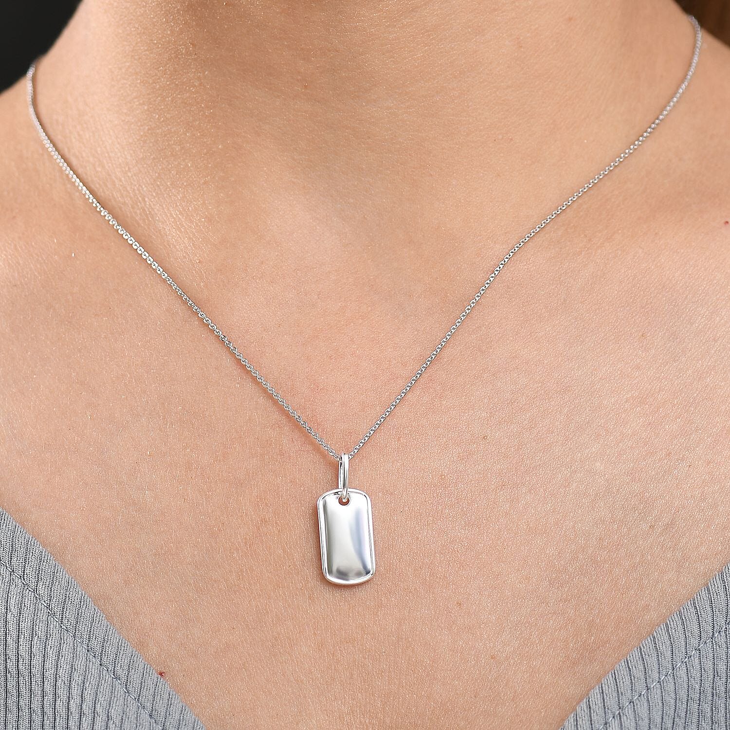 Sterling Silver Pendant with Chain (Size 20) 4367591 2