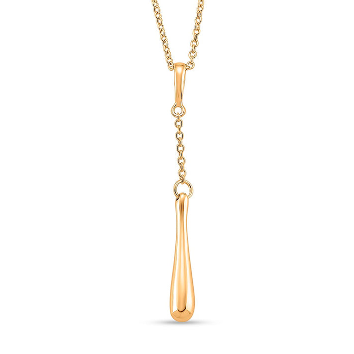 Lucy Q Flexible Single Drip Pendant with Chain (Size 18-24) in 18K Vermeil Yellow Gold Plated Sterling Silver 3687755 1