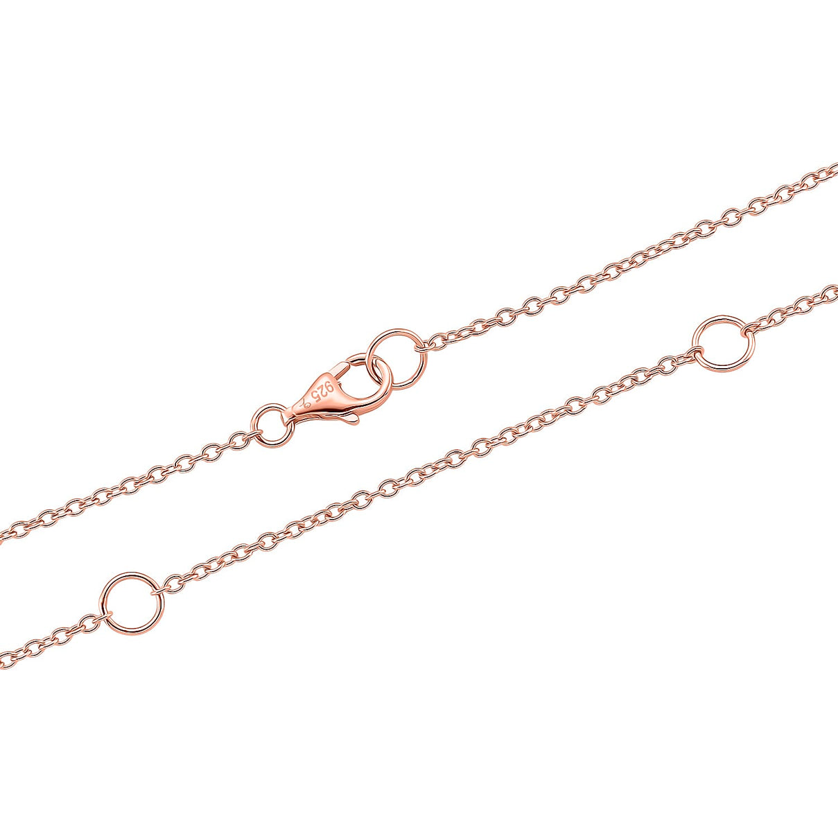 Lucy Q - Flexible Single Drip Pendant with Chain(Size 18-24) in 18K Vermeil Rose Gold Plated Sterling Silver 3687756 5