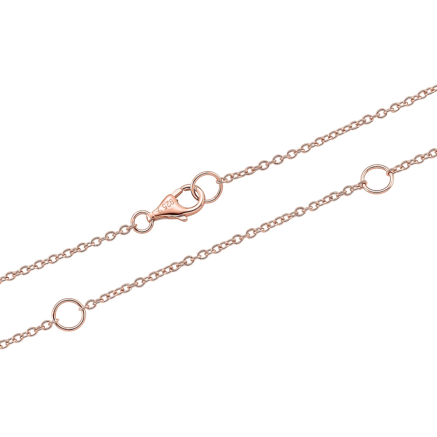 Lucy Q - Flexible Single Drip Pendant with Chain(Size 18-24) in 18K Vermeil Rose Gold Plated Sterling Silver 3687756 5