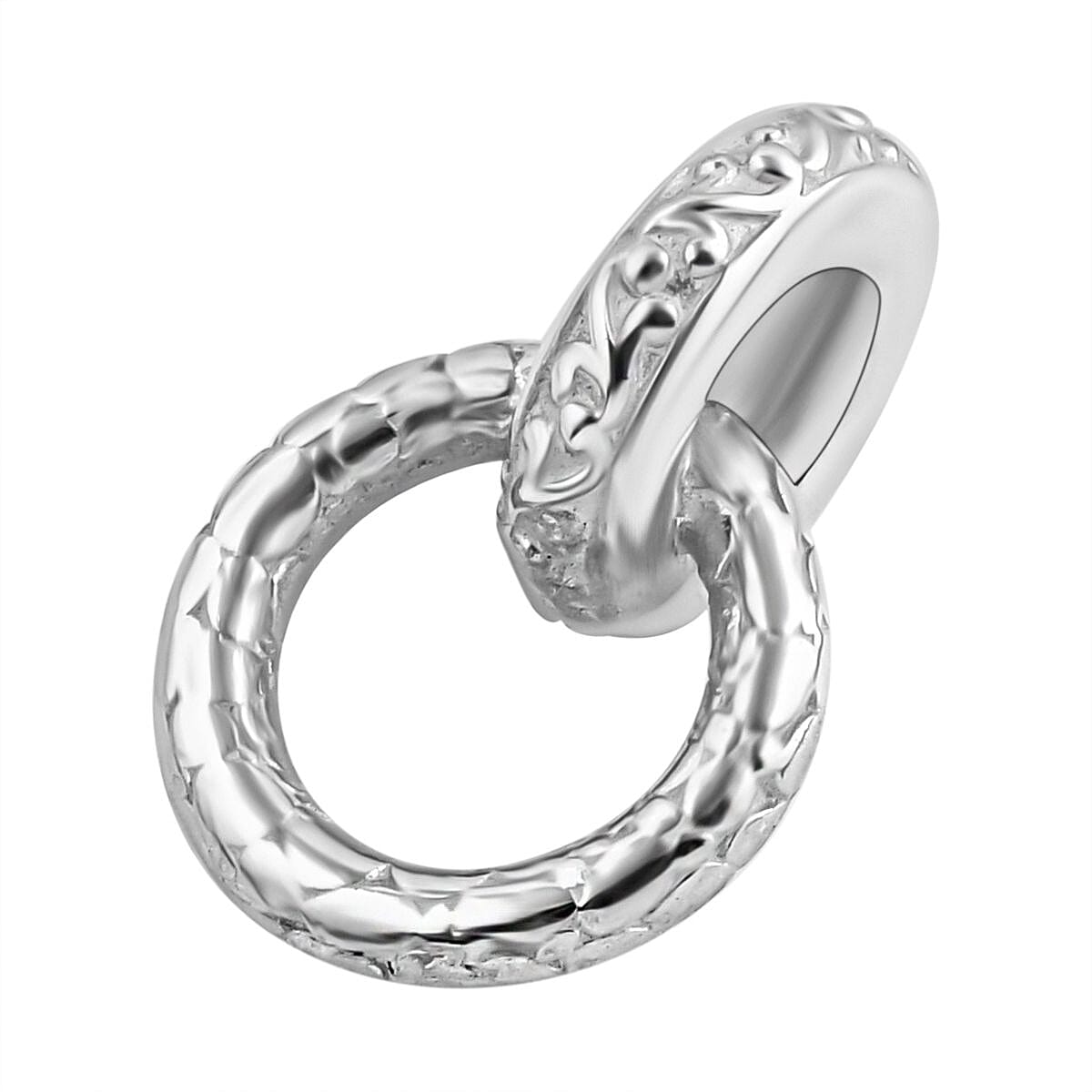 Royal Bali Collection - Dragon Scale Pendant with Leaf Pattern in Sterling Silver. 7620981 7