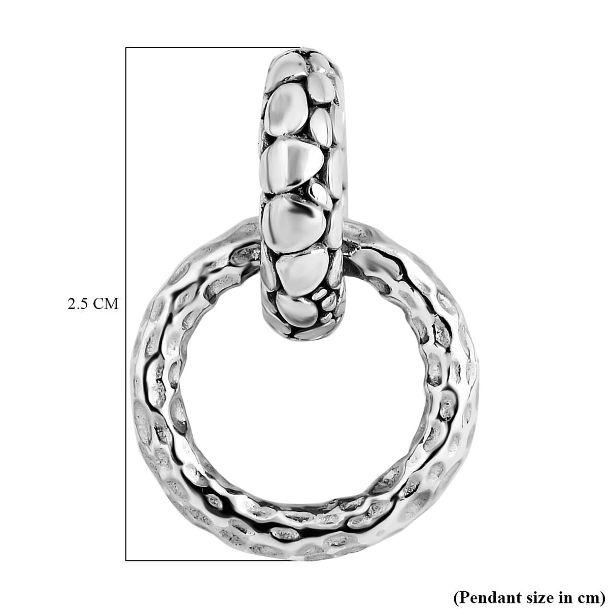 Royal Bali Collection - Sterling Silver Pebble Pendant 7620990 6