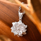 The Royal Bali Collection Sterling Silver Floral Pendant