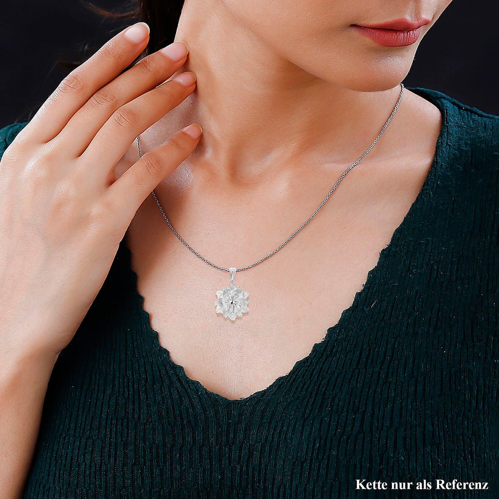 The Royal Bali Collection Sterling Silver Floral Pendant