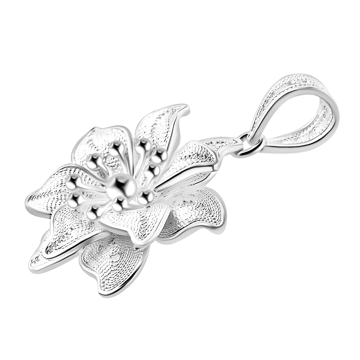 Royal Bali- Sterling Silver Floral Pendant 7728411 4