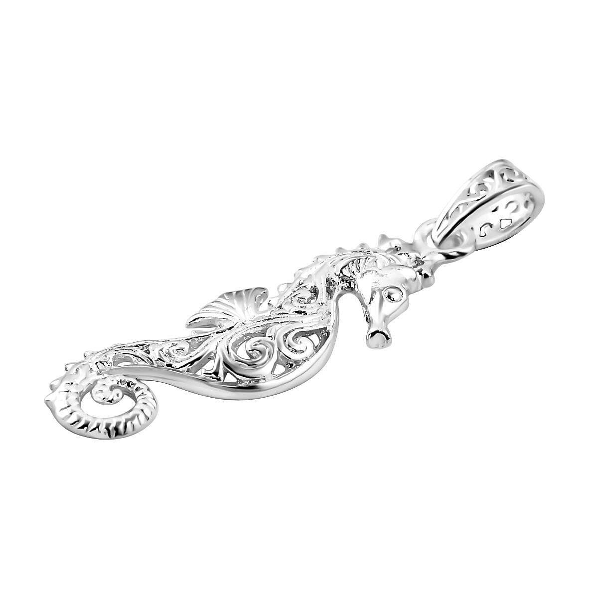 Sterling Silver Seahorse Pendant 7768442 4