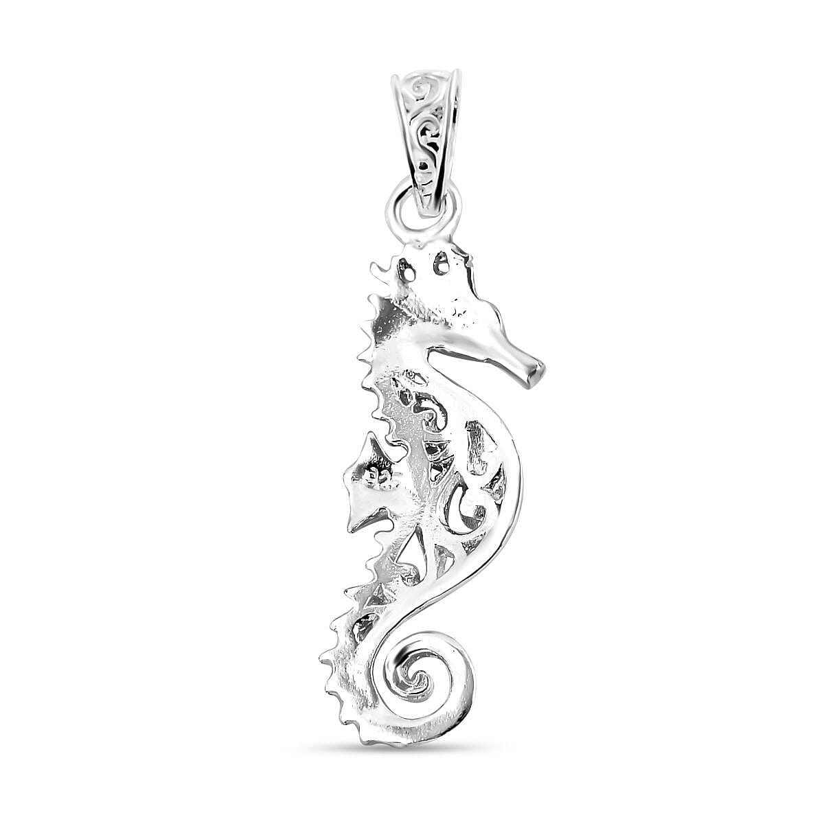 Sterling Silver Seahorse Pendant 7768442 5
