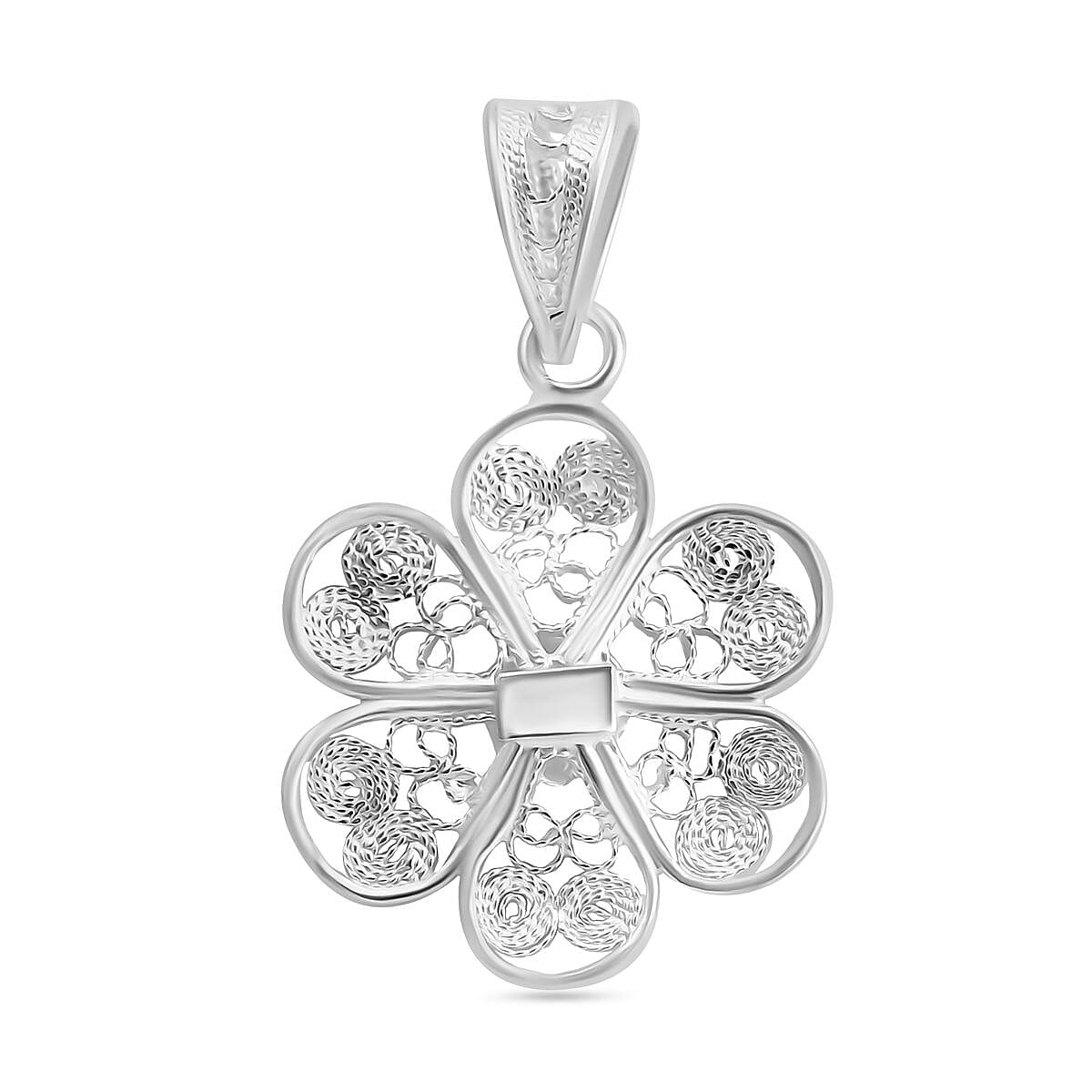 Floral Pendant in Sterling Silver 7949934 5