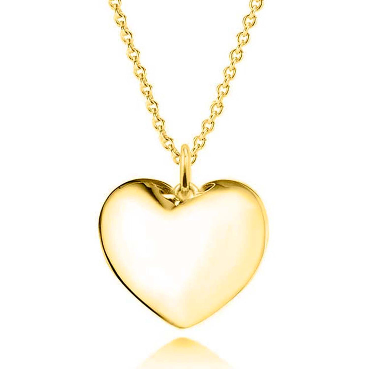 Designer Inspired Heart Pendant in Yellow Gold Overlay Sterling Silver 7959747 0