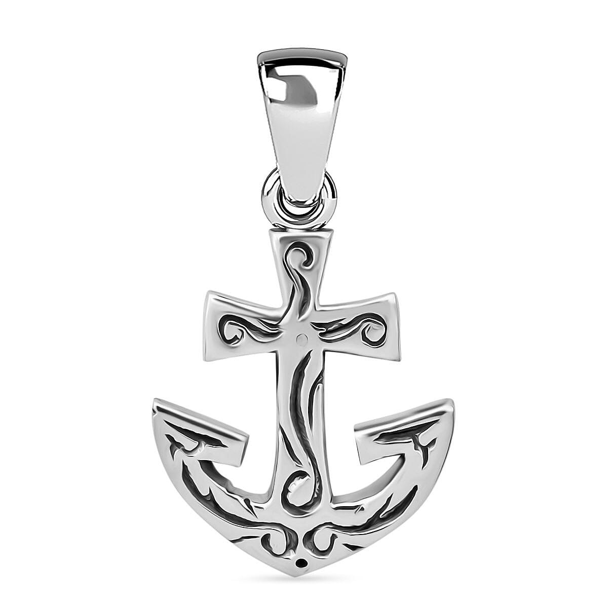 Sterling Silver Anchor Pendant 8033166 0