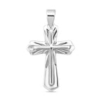 Sterling Silver Cross Pendant, Silver Wt. 4.18 Gms.