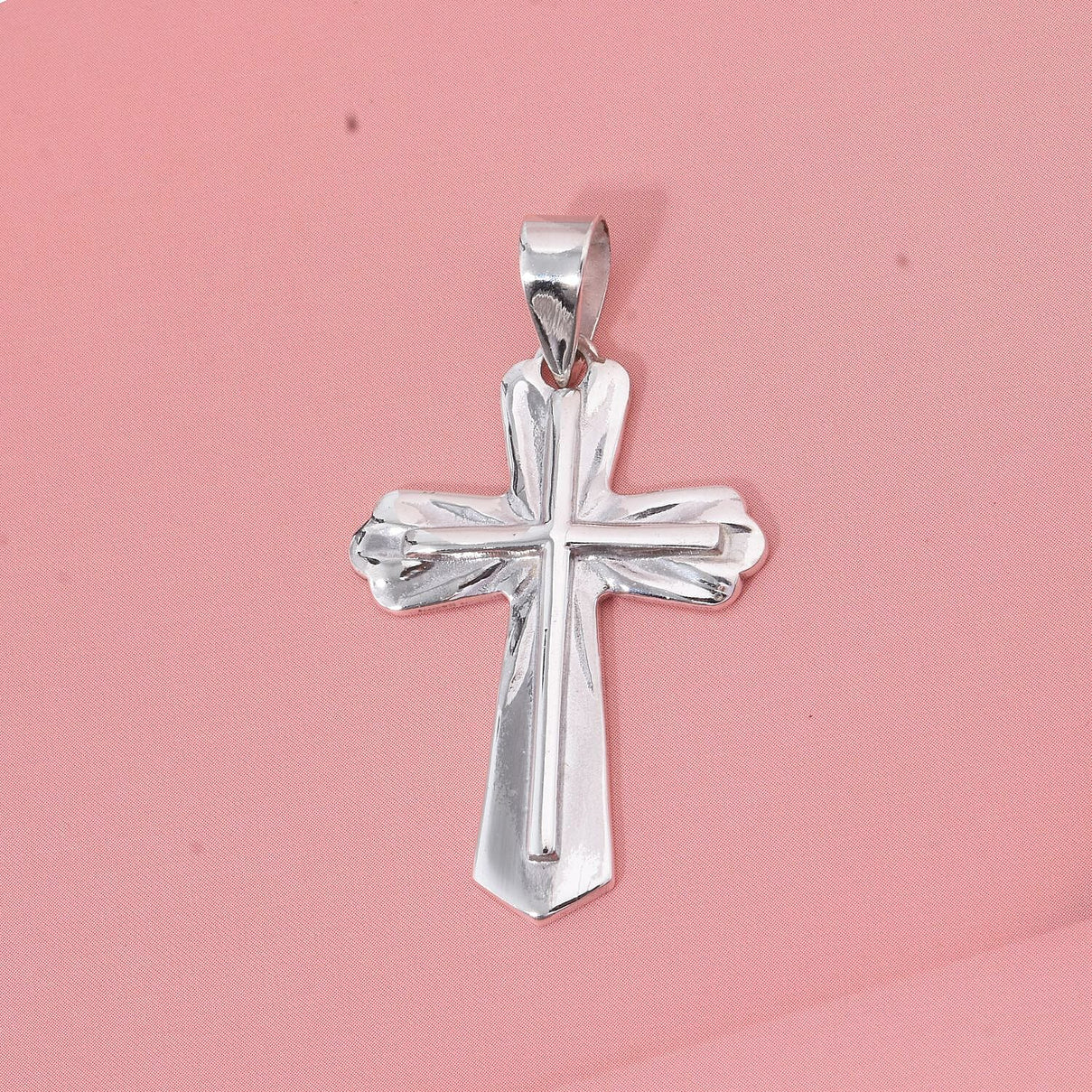 Sterling Silver Cross Pendant, Silver Wt. 4.18 Gms. 8194346 2