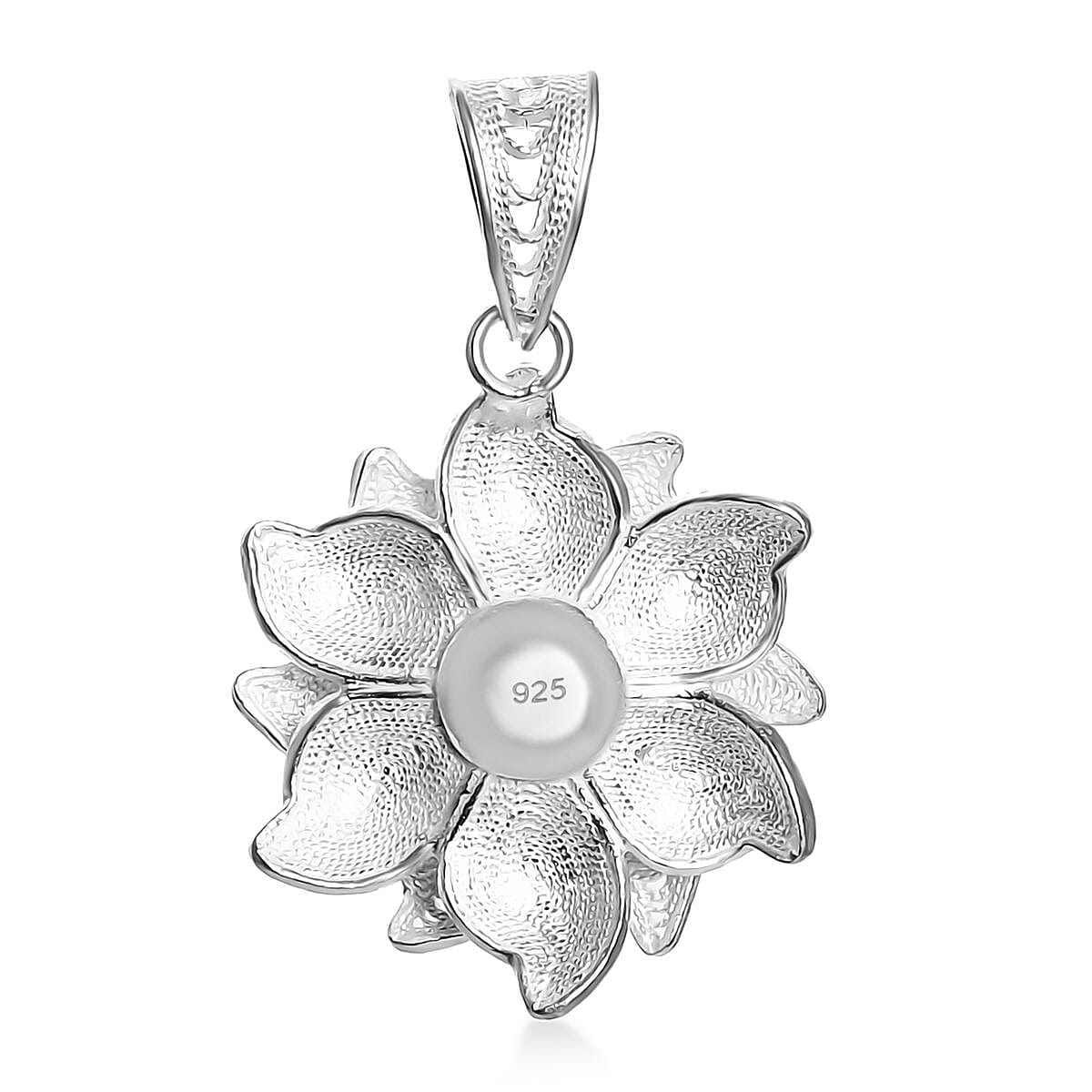 Royal Bali Collection Sterling Silver Flower Pendant 8234852 4