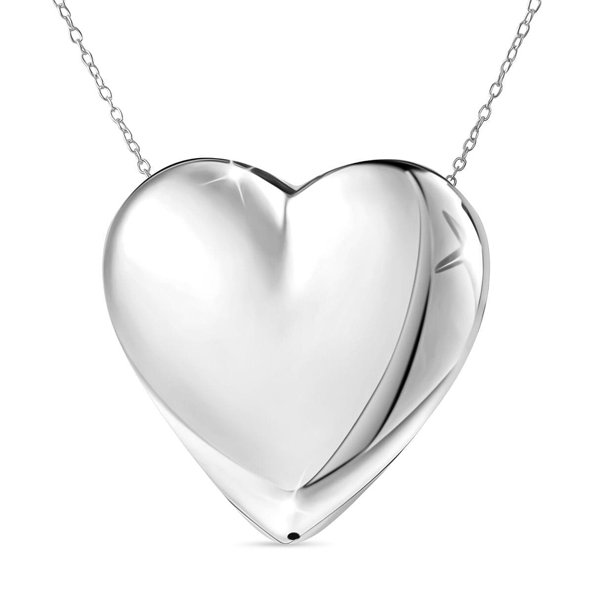 Designer Inspired Thai Sterling Silver Heart Pendant 8248585 0
